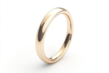 A gold banded ring with a shiny surface