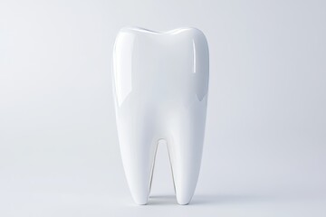 A white tooth is shown in a close up