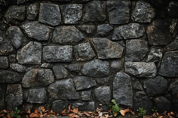 Dark Grey Stone Wall Texture