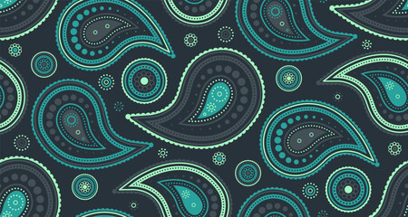 Paisley embellishment of linen growth. Pattern royalty at designer stylish. Cool carpet on seamless invitation.