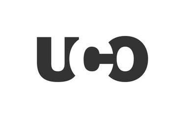 UCO bold and unique editable font logo for tech startups, consulting, corporate branding. Perfect for headlines, visual identity, cyberspace, leadership, unity, innovative ideas
