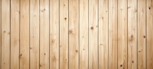 Fototapeta premium light brown wooden wall background with vertical planks