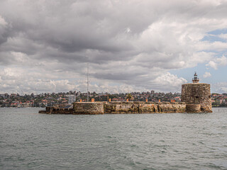 Fototapeta premium Pinchgut Island Low View From Sea