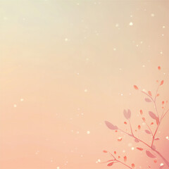 Gradient background with leaves