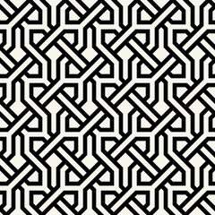 Celtic seamless pattern. Abstract graphic wallpaper. Vector tileable illustration. Interlaced geometric ornament.