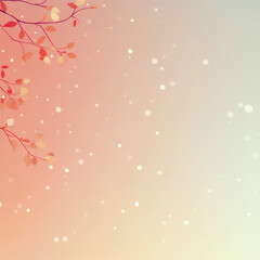 Gradient background with leaves