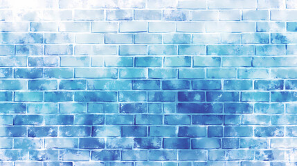 Fototapeta premium Colorful blue gradient brick texture map isolated on a white background vector illustration. Ephemeral. Illustration