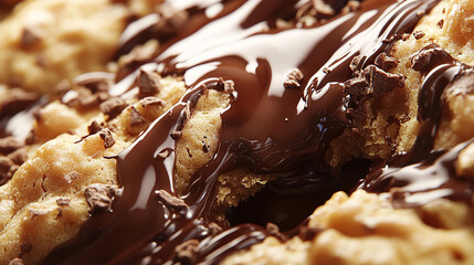 Cookies bursting with melted chocolate