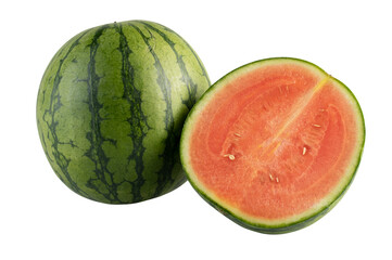 fresh watermelon cut out isolated transparent background