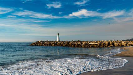 Santa Cruz Breakwater Lighthouse in Santa Cruz