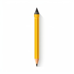 Bright Yellow Pencil with Sharp Graphite Tip on Subtle Background, Ideal for Creative Projects, Education, and Artistic Expressions, Minimalist Design