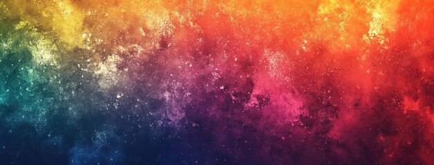 Rainbow Gradient Background with Grainy Texture, Vibrant and Abstract Digital Design