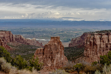view of valley, Colorado National Monument