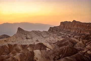 Sunset at Zabriskie Point, Death Valley National Park, California