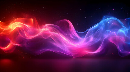 Fototapeta premium Abstract Background Image Red Blue Energy Waves