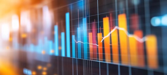 Digital Market Analytics Dashboard Visualizing Financial Graphs Charts and Data Trends for Business and Investment Planning