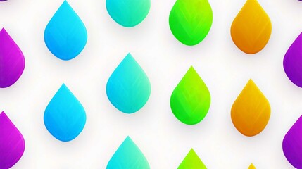 Colorful Seamless Circle Pattern Vector Design and Illustration Set for Wallpaper and Web Decor