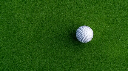 An intense moment captured from above, showing a golf ball ready to tip over on the edge of a putting green, surrounded by bright green grass, as a golfer prepares for their next shot 