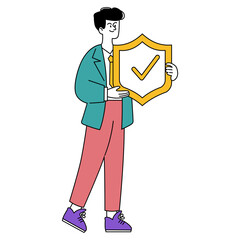 Businessman. Flat Vector Illustration