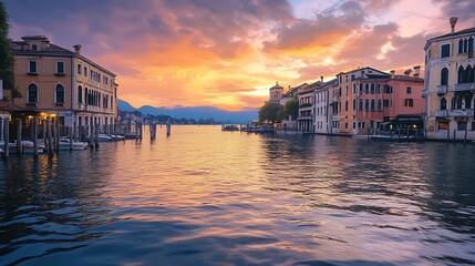 Venice Canal Sunset
