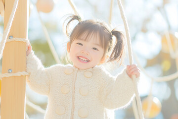 公園で遊ぶ子ども