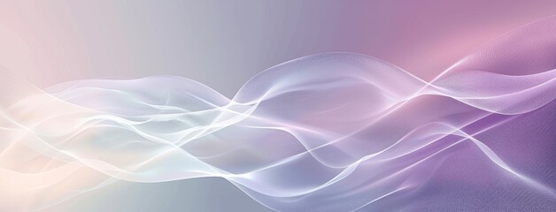 Obraz premium Minimalist Abstract Light Gray Background with White Waves and Lines