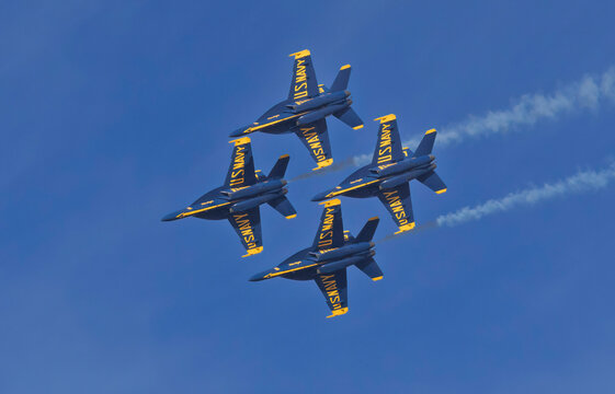 The Navy's Blue Angels demonstration Team