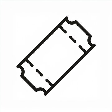 recommend clip art: black outline ticket coupon icon symbol