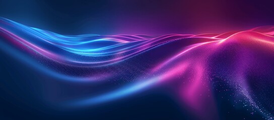 Fototapeta premium Neon Wave Abstract Background