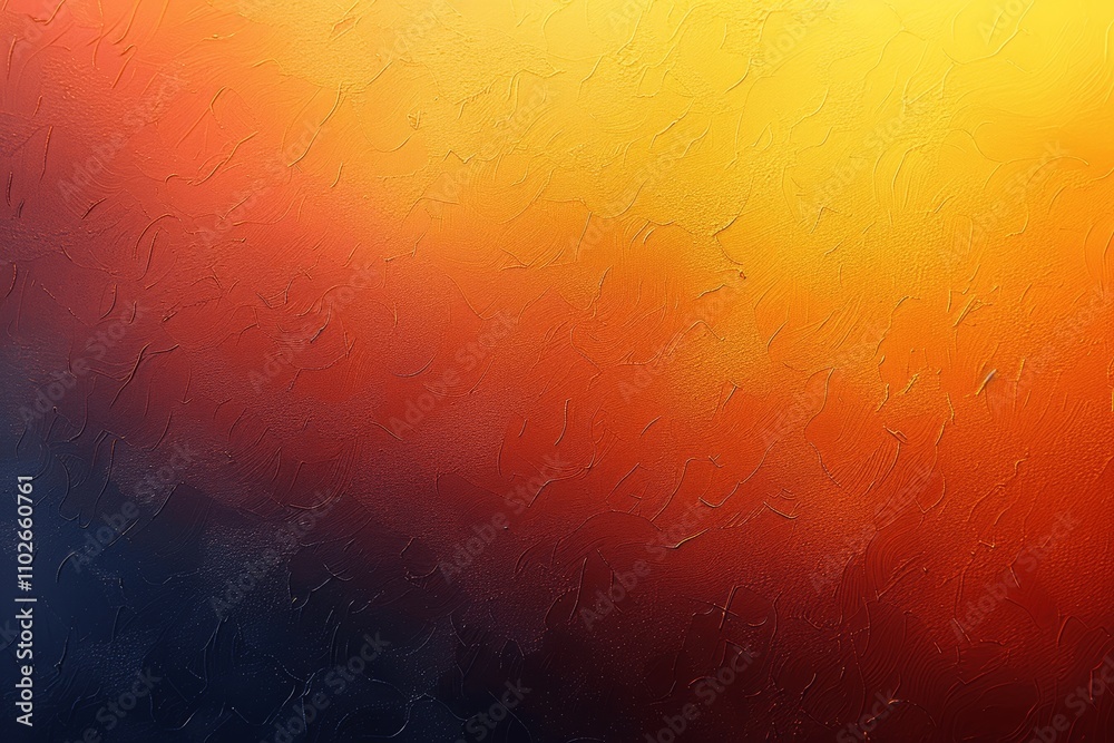 Poster autumn fiery orange yellow abstract background with grainy texture