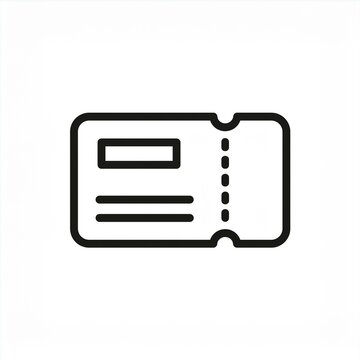 recommend clip art: black outline ticket coupon icon symbol