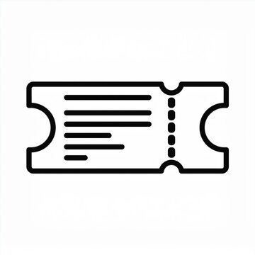 recommend clip art: black outline ticket coupon icon symbol