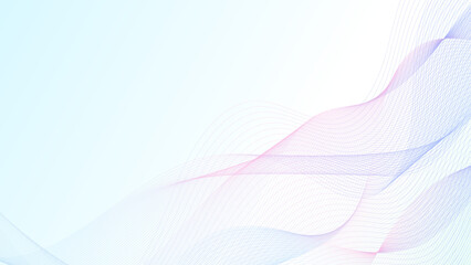 Light background with abstract wavy lines in gradient colors  , creating a dynamic and modern design. Perfect for backgrounds, presentations, and digital art.