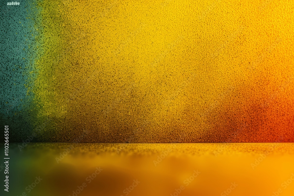 Poster Yellow Orange Gradient Background with Soft Light Reflection