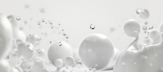 Obraz premium liquid bubble circle background, water, splash 11