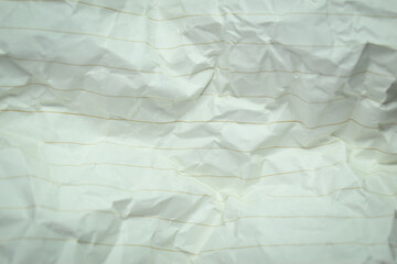 crumpled line paper texture background,  blank sheet notebook
