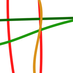 Red green orange graphic lines background