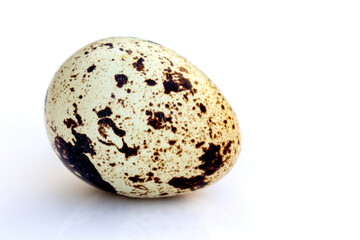 Quail eggs isolated on white background