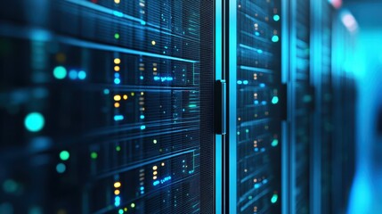 Powerful servers, the backbone of data centers and modern technology servers