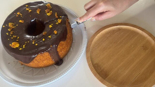 bolo de cenoura com chocolate 