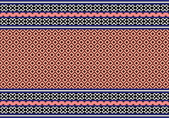 Ethnic tribal patterns in seamless geometric patterns.