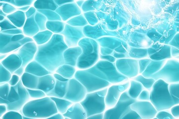 An abstract aqua background with swirling waves and delicate water textures