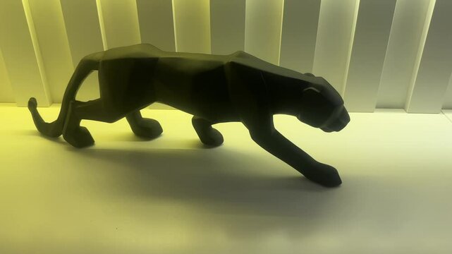 pantera negra em decora&ccedil;&atilde;o de led 
