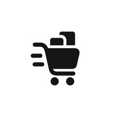 Shopping cart icon template vector illustration