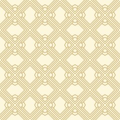 geometric seamless pattern in gold color for textile, carpet, wallpaper and fabric