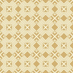 geometric seamless pattern in gold color for textile, carpet, wallpaper and fabric