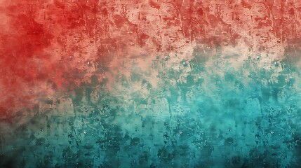 Obraz premium Red and Teal Abstract Watercolor Background