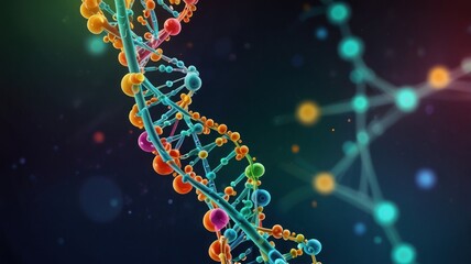 Vibrant DNA Helix