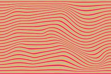 simple abstract pink brown color wavy distort line pattern a pink and yellow striped background with a pattern of lines