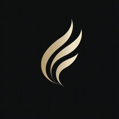 Naklejka premium Chic luxury logo with sleek, modern design, incorporating elegant gold or white tones 